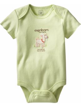 BabyGap: Organic zodiac short-sleeved bodysuit - capricorn