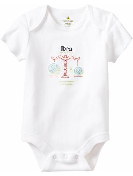 BabyGap: Organic zodiac short-sleeved bodysuit - libra