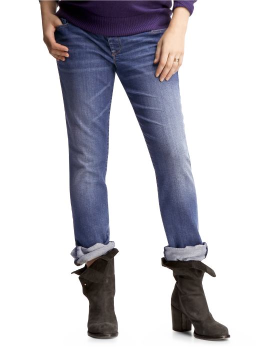 GapMaternity: Demi panel vintage boyfriend jeans - destruction