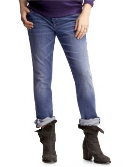 GapMaternity: Demi panel vintage straight jeans - destruction