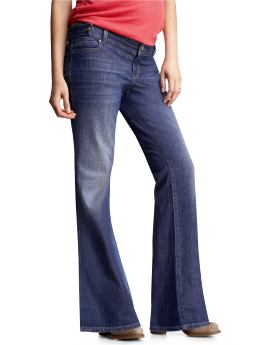 GapMaternity: No panel wide leg jeans - denim