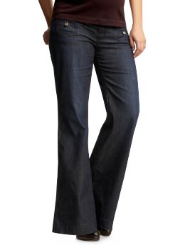 GapMaternity: Semi demi panel dark trouser jeans - denim