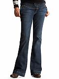 No panel slim flared jeans