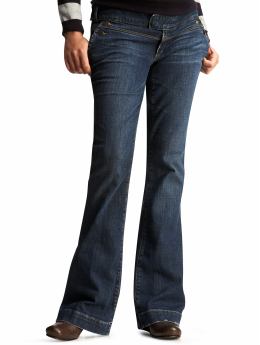 GapMaternity: No panel slim flared jeans - denim