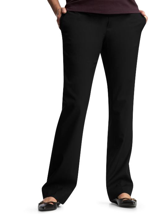 GapMaternity: Roll panel slender pants - true black