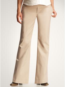 Demi panel hip slung flare pants
