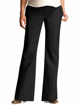 Demi panel hip slung flare pants