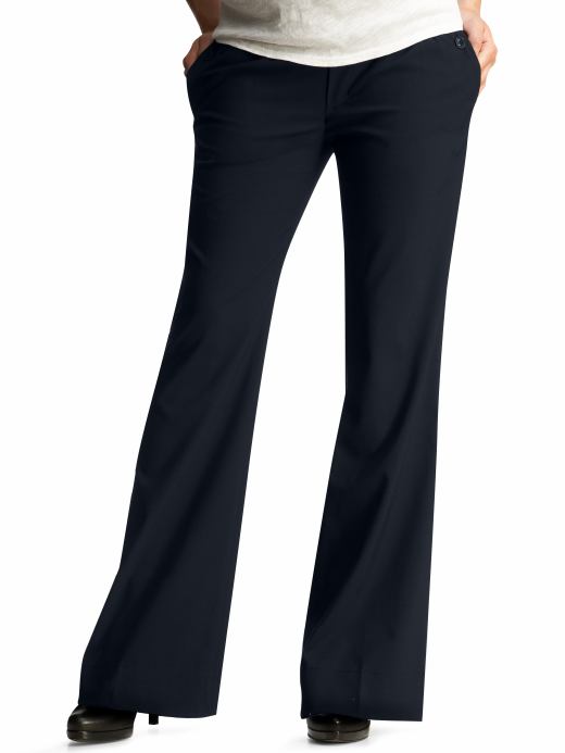 GapMaternity: Semi demi panel hip slung slim flare pants - dark indigo