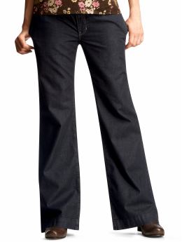 GapMaternity: Hidden panel dark trouser jeans - dark rinse