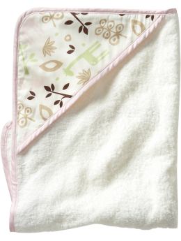 BabyGap Home: Organic jungle hooded towel - Pink