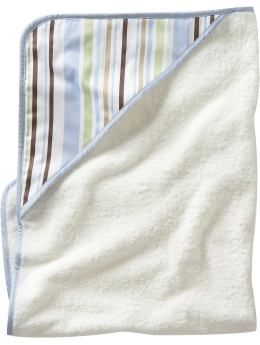 BabyGap Home: Organic stripe hooded towel - blue