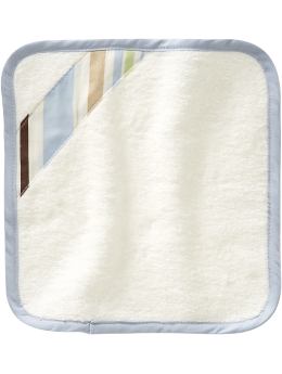 BabyGap Home: Organic striped wash cloths (3-pack) - blue
