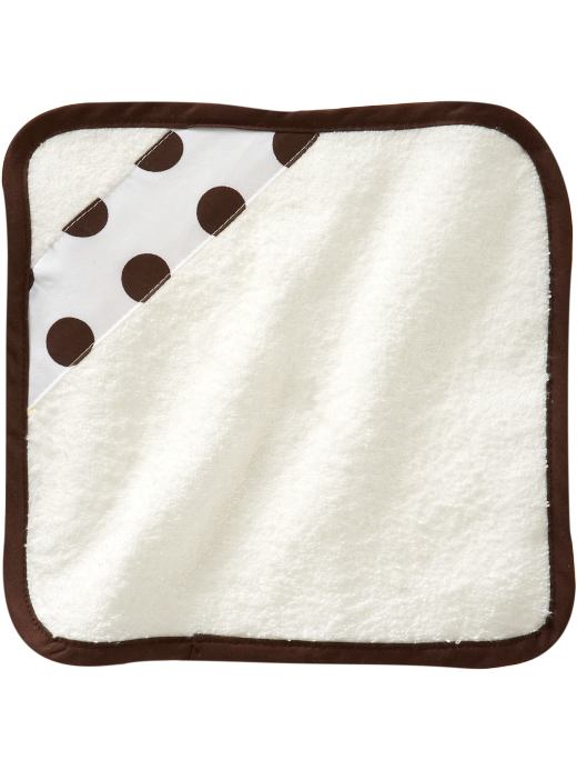 Organic polka-dot wash cloths (3-pack)
