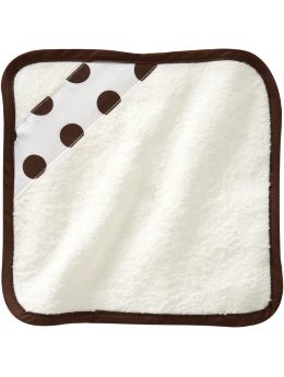 BabyGap Home: Organic polka-dot wash cloths (3-pack) - chocolate