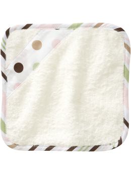 BabyGap Home: Organic polka-dot wash cloths (3-pack) - Pink