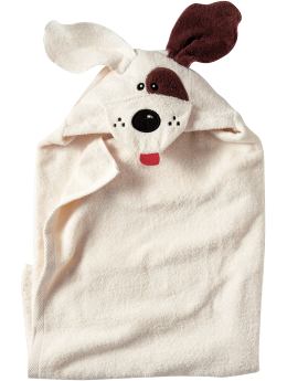 GapMaternity: Critter hooded towels - dog