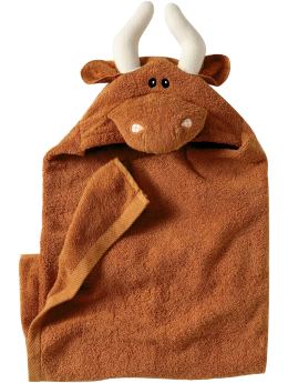 GapMaternity: Critter hooded towels - moose