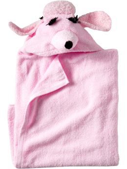 GapMaternity: Critter hooded towels - poodle