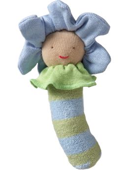 BabyGap Home: Flower chew toy - blue