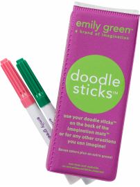 Emily Green doodle sticks for placemats