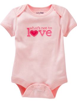 BabyGap: Fun word graphic bodysuit - love