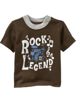 BabyGap: Active graphic T - brown