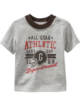 BabyGap: Active graphic T - gray