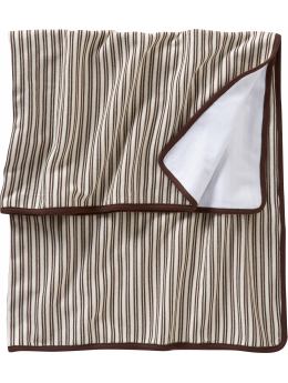 GapMaternity: Organic striped blanket - natural