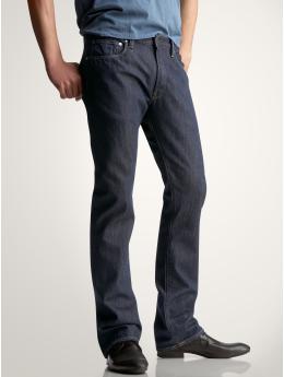 Men: Straight fit jeans (classic dark blue) - classic dark blue
