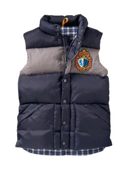 GapKids: Patch puffer vest - true navy