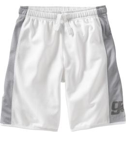 GapKids: Sporty colorblock mesh shorts - silver