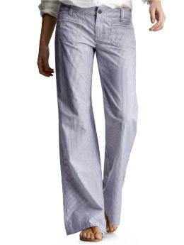 Women's Clothing: Women's Clothing: Lightweight striped jeans: Bottoms New Arrivals | Gap :  blue clothing lightweight womens
