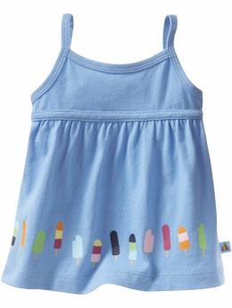 BabyGap: Strappy shirred tank - utah sky