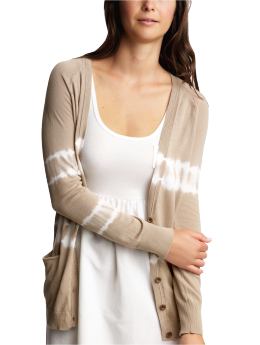 Women: Tie-dye cardigan - desert wood