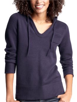 Women: Sweater hoodie - dark indigo