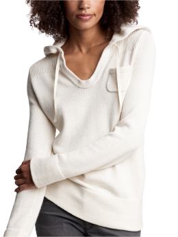 Women: Sweater hoodie - off white