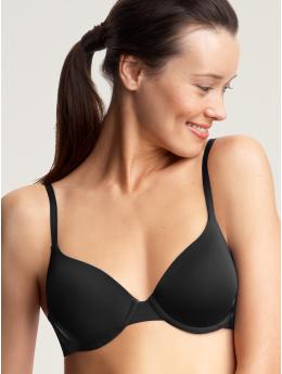 Women: Favorite T-shirt bra - true black knit