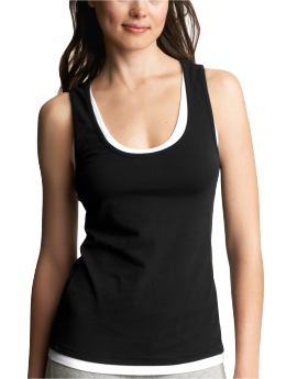 Women: Sport tank - true black knit