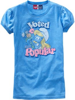 GapKids: Junk Food cartoon graphic T - smurf popular