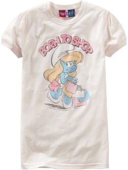 GapKids: Junk Food cartoon graphic T - smurf shop