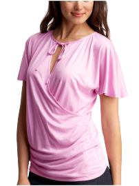 Keyhole nursing top