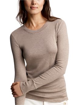 Women: Supersoft layering crewneck T - terrain heather