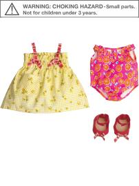 North American Bear Co. Rosy Cheeks baby outfit