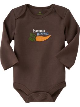 BabyGap: Organic long-sleeved graphic bodysuit - homegrown