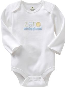 BabyGap: Organic long-sleeved graphic bodysuit - white