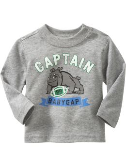BabyGap: Long-sleeved graphic T - gray