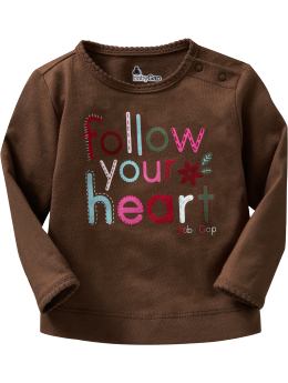 BabyGap: Scalloped graphic T - brownie