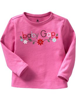 BabyGap: Scalloped graphic T - light english rose