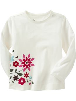 BabyGap: Scalloped graphic T - off white