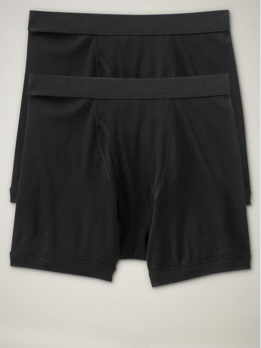 Gap Mens Black Classic Boxer Briefs 2-Pack